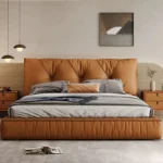 ⁦اسرة نوم حديثة من جلد بتصميم ايطالي⁩ - الصورة ⁦8⁩