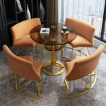 ⁦طاولة طعام مستديرة 4 كراسي⁩ - الصورة ⁦4⁩