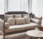 كنب خشب راتان