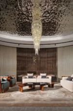⁦كنب قماش بتصميم فخم⁩ - الصورة ⁦2⁩
