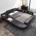⁦سرير نوم مزدوج بتصميم مريح متعدد الوظائف⁩ - الصورة ⁦6⁩