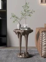 ⁦طاولات جانبية خشب مستديرة⁩ - الصورة ⁦2⁩