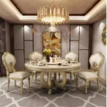 ⁦طاولة طعام فخمة دائرية⁩ - الصورة ⁦8⁩