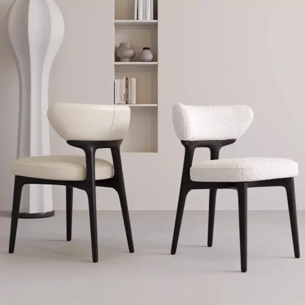 كرسي طاولة طعام ابيض