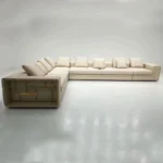 ⁦كنب زاويه جلد ايطالي فاخر⁩ - الصورة ⁦3⁩