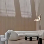 ⁦كنب زاوية بتصميم حديث منحرف الزوايا⁩ - الصورة ⁦4⁩