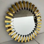 ⁦مرآة دائرية من الاستيل⁩ - الصورة ⁦3⁩