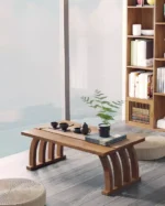 ⁦طاولة قهوة خشب متسطيلة الشكل⁩ - الصورة ⁦3⁩