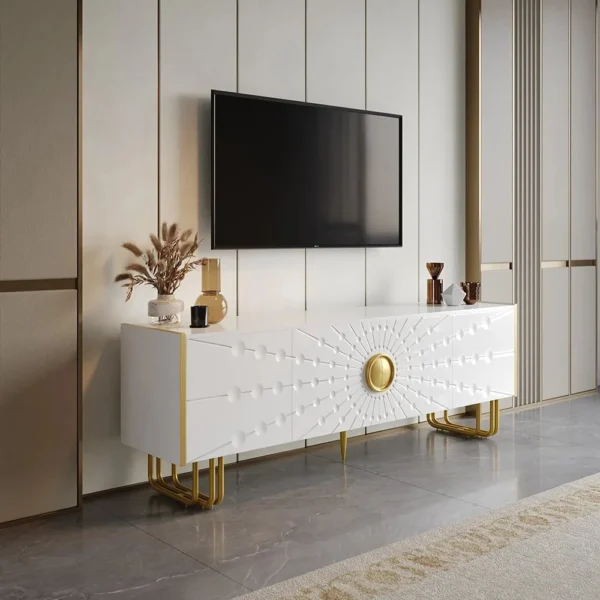 طاولة تلفاز مودرن بتصميم انيق