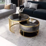 طاولة قهوة دائرية مودرن بتصميم أنيق