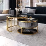 طاولة قهوة دائرية مودرن بتصميم أنيق