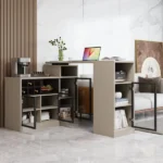 كوفي كورنر مع مكتب وطاولة تخزين
