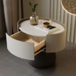 ⁦طاولة جانبية للسرير بشكل دائري⁩ - الصورة ⁦13⁩