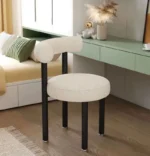 كرسي تسريحة مودرن بظهر منحني