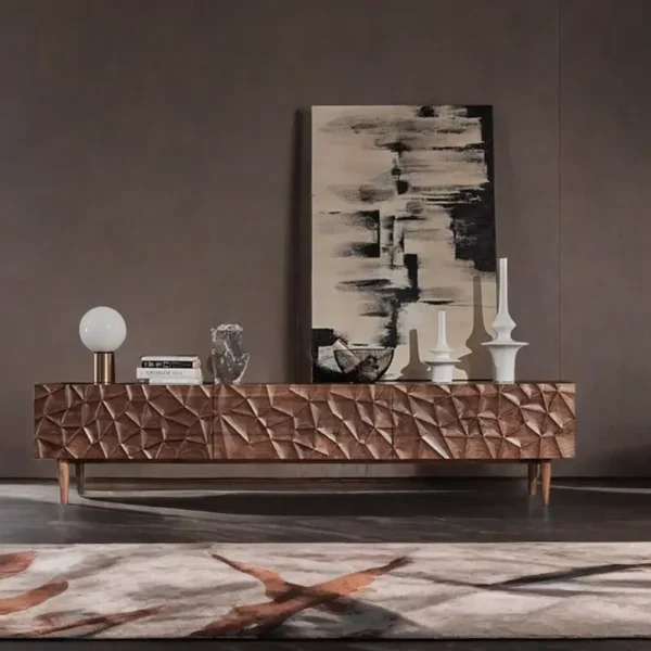 طاولة تلفاز بتصميم مميز بسيط