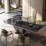 طاولة طعام فاخرة بتصميم ذكي