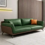طقم كنب جلد مكتبي فخم