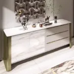 بوفيه مودرن بتصميم مخطط وأدراج واسعة